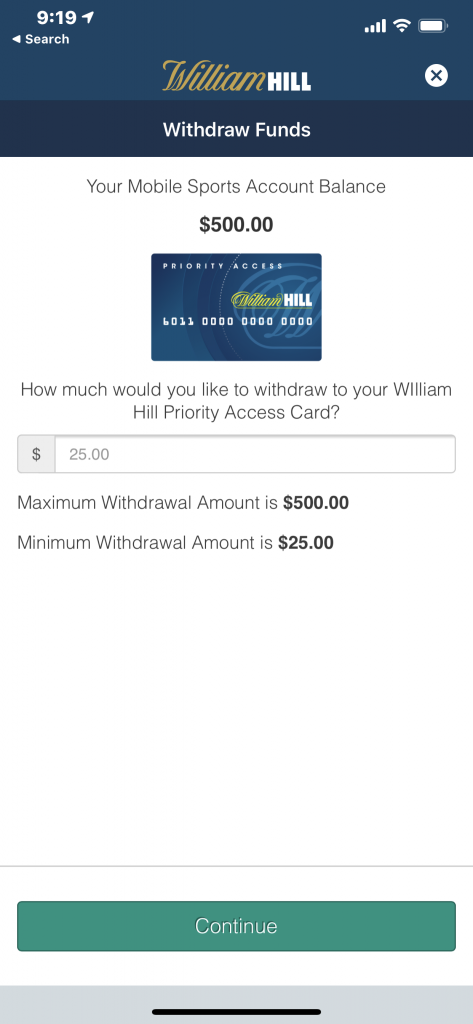 William hill minimum deposit betting tips guru mantra for thursday